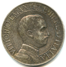 Italie 1 lire argent Victor