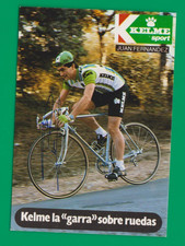 CYCLISME carte cycliste JUAN FERNANDEZ  équipe KELME  Signée