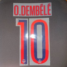 Flocage DEMBELE PARIS PSG 2025 2026 AWAY UCL - Nameset Patch off