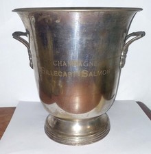 SEAU A CHAMPAGNE METAL ARGENTE