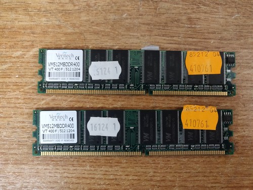 1go 2x512 veritech ddr1 ram - 2x512,