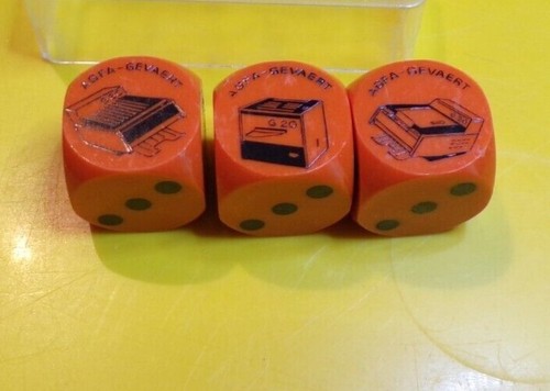 Ancien dé jeu 421 orange - 421,