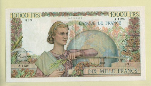 Billet 000 francs genie - 10,