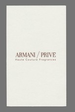 Carte publicitaire -  Armani