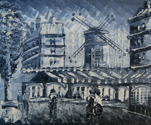 Tableau peinture huile sur - &,
