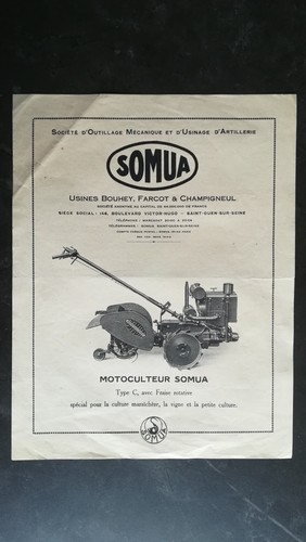 Prospectus motoculteur somua - prospectus,