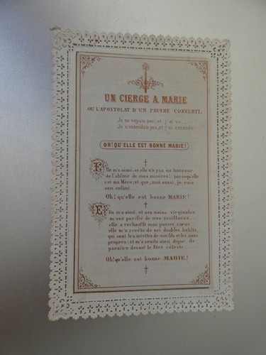Image pieuse canivet dentelle - pieuse,