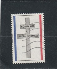 L5452 FRANCE N°Y&T Vignette  de 1971 " Hommage au General de Gaulle   " Oblitéré