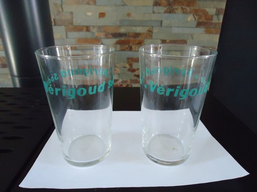 Lot anciens verres soda - de,
