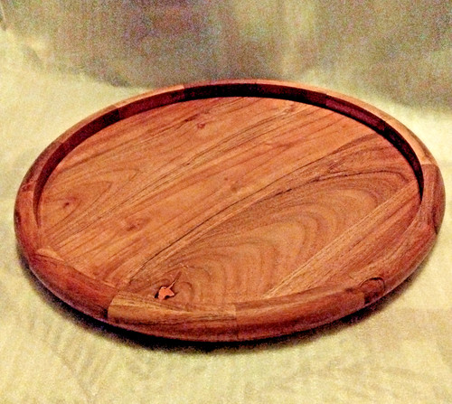 Plateau rond bois - plateau, d'acacia