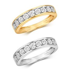 Bague Femme Semi Pavée Or