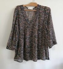 Blouse noire et multicolore polyester non doublé T38 Promod (2501013)