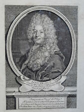 LOUIS DE SACY Portrait GRAVURE Eau Forte DESROCHERS XVIII°