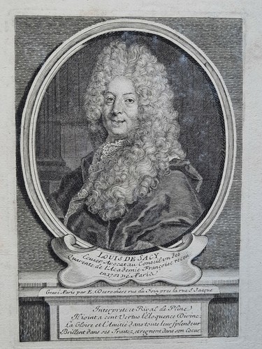 Louis sacy portrait - sacy, gravure