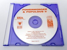 POWERMONGER + POPULOUS II 2  jeu PC DOS  / PC game - Electronic Arts