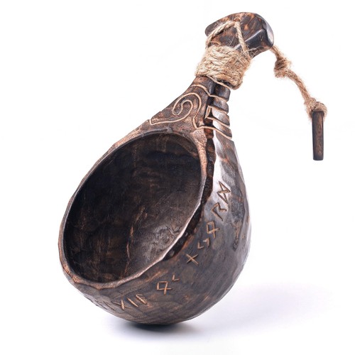 Handcarved wooden kuksa cup - handcarved,