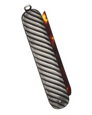 Ancien Peigne à Moustache à Barbe en Argent & Ecaille 19e