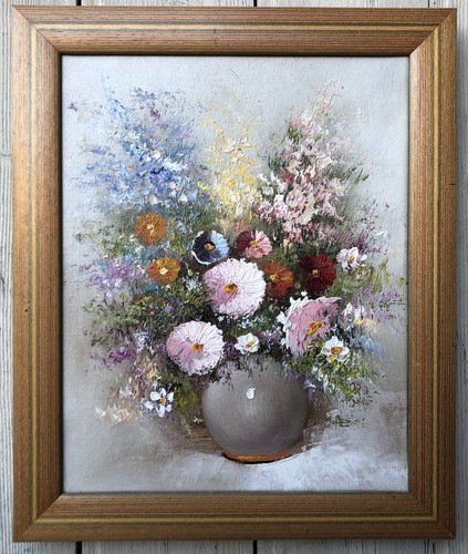 Nature morte aux - fleurs,, huile