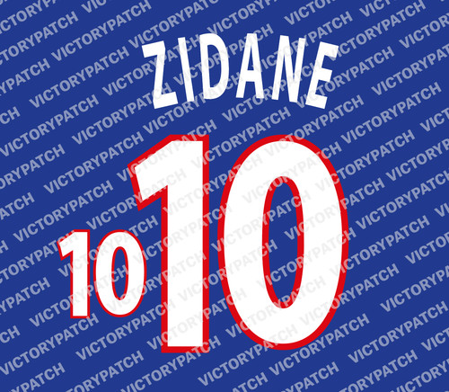 Nameset zidane france - nameset,
