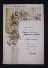 2 menus anciens couleur datés