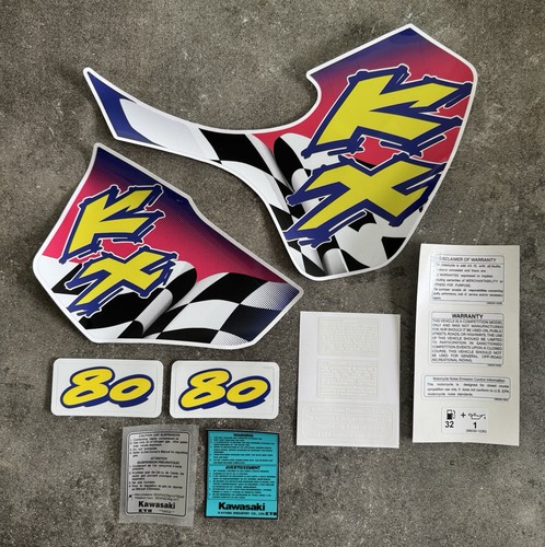 Kawasaki kx80 1996 full decal - kawasaki,