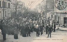 MONTREUIL-SOUS-BOIS, Marché aux Puces - voyagée en 1906 - foule - terrasse café