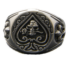 Bague Skull Ace Of Spades En