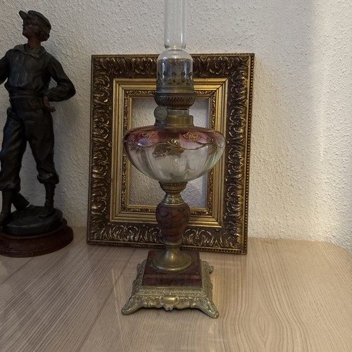 Ancienne lampe pétrole - ancienne, à
