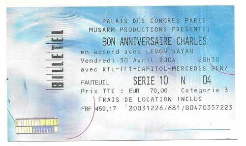 Rare ticket billet de - rare, /