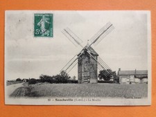 Carte Postale 1900 SANCHEVILLE Eure et Loir LE MOULIN à Mlles CROISET TERMINIERS