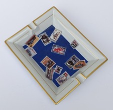 Cendrier Bugatti Limoges timbres auto voitures vintage collectible ashtray Franc
