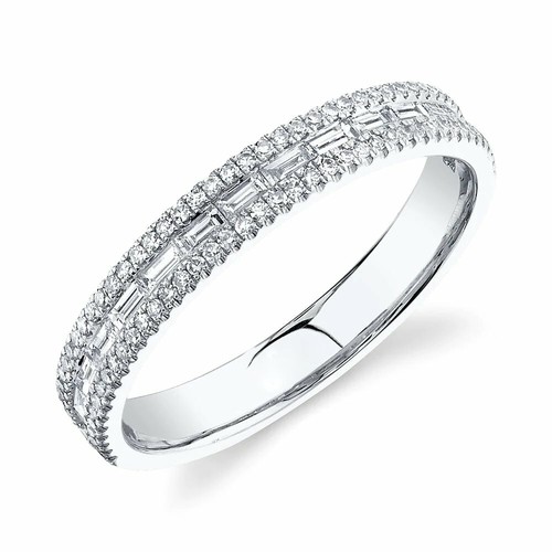 Diamants baguette bande 14k - diamants,