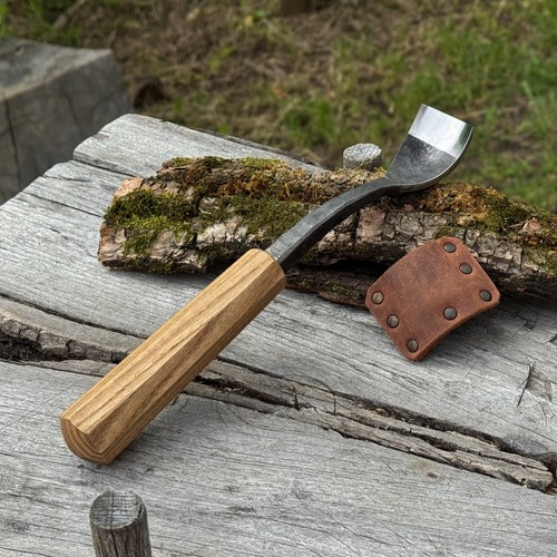 Hand forged spoon carving - hand,
