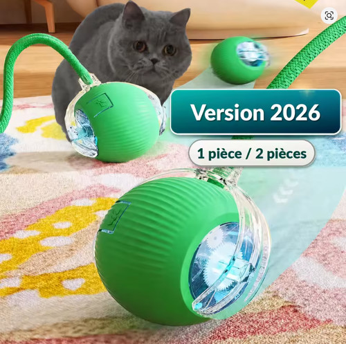 Balle interactive pour - pour, chat