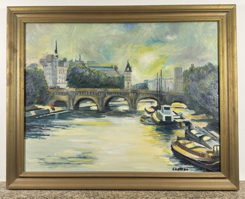 Huile sur toile xxe siècle - toile,