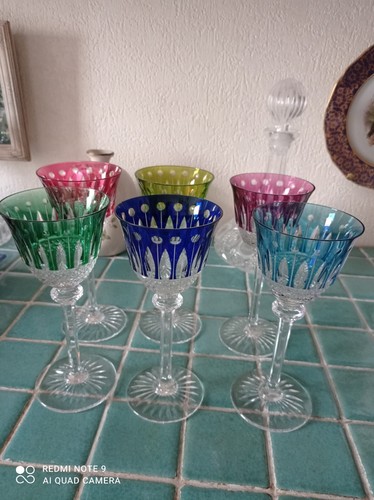 Verres vin en cristal - verres, à