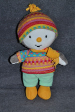 ?Peluche Doudou Tchoupi JEMINI 2018 Echarpe + Bonnet Multicolore 20 Cm T'choupi