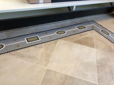 meuble rangement salon Bo concept blanc façade noir mat