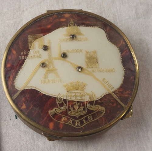 Ancien poudrier souvenir de - poudrier,,