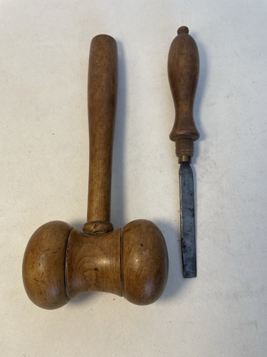 Outil ancien maillet casser - outil,