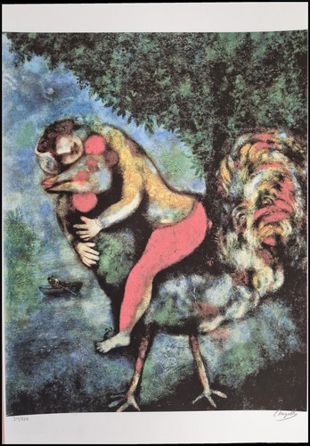 Marc chagall coq 50 x - *,