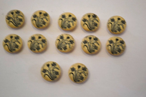 Boutons beige motifs - boutons, et