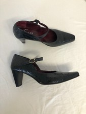 Escarpins à bride Espace (Robert Clergerie) Cuir craquelé 38 (5 1/2)