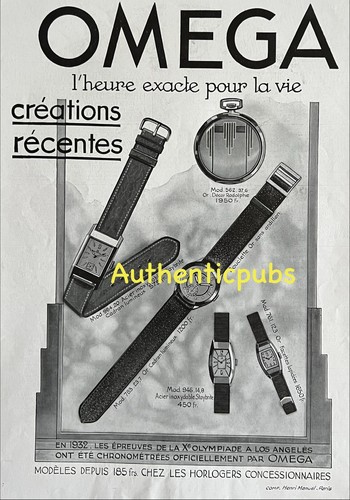 Publicite omega montre gousset - omega,