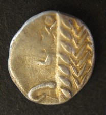 Monnaie gauloise argent, Denier Allobroges Denier VOL au cheval et à la rouelle