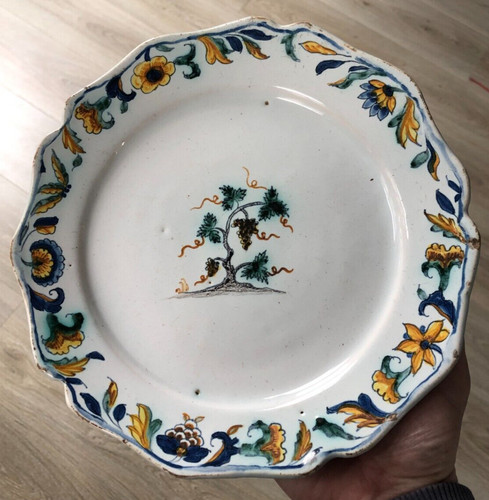 Belle assiette faience - assiette,