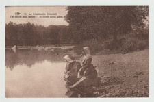 87 le Limousin illustré CPA lavandières j'ai oublié mon battoir