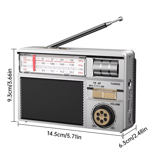 Radio portable solaire - , am/fm