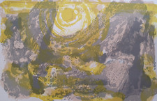 Lithographie de Maurice Elie Sarthou sign Abstrait Couleur Ecole de Paris 70/80