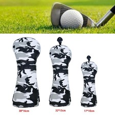 Couvre-chef en bois de golf Camo Driver Fairway Club Headcover Guard avec